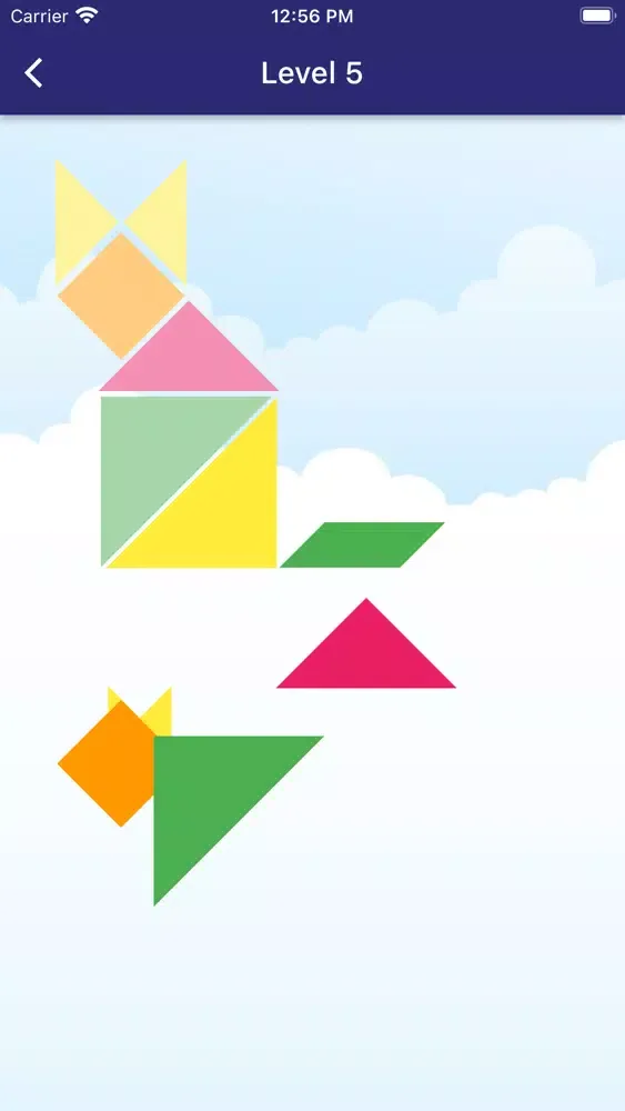 Tangkapan skrin Tangram Puzzle Game App