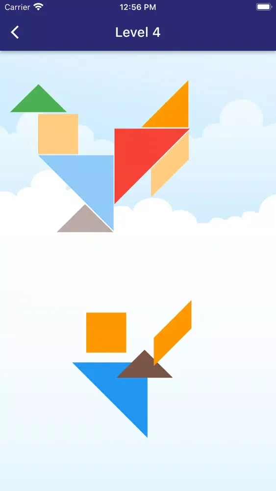 Tangkapan skrin Tangram Puzzle Game App