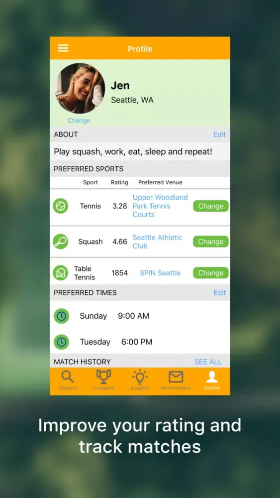 Tangkapan skrin MatchPoint | Play Sports