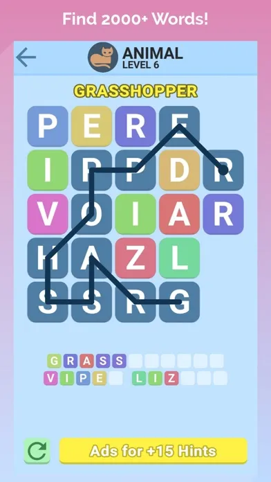 Word Swipe Puzzle Search A-Zee سکرین شاٹس