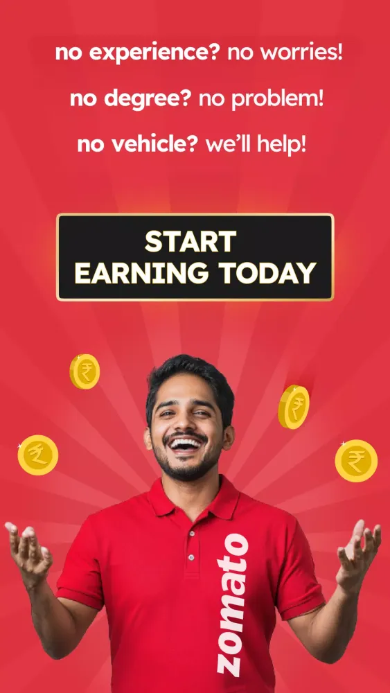 Screenshot di Zomato Delivery Partner
