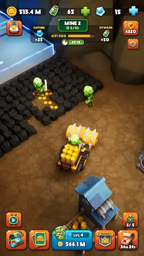 Idle Zombie Miner: Gold Tycoon Screenshots