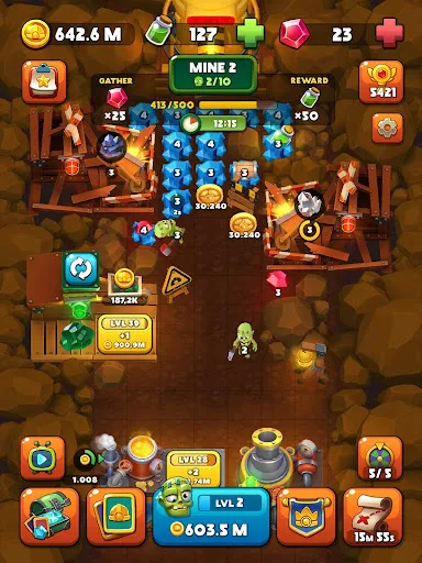 Idle Zombie Miner: Gold Tycoon Screenshots