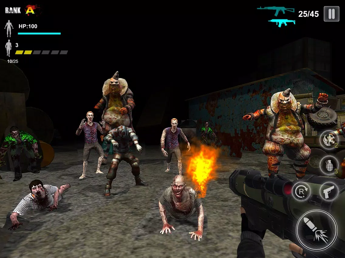 Ảnh chụp màn hình của Zombie Shooter - Survival Game iPad 