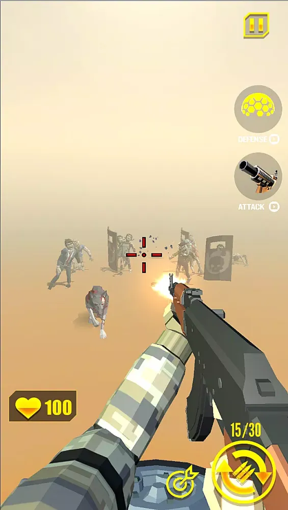 zombie shooter: shooting games سکرین شاٹس