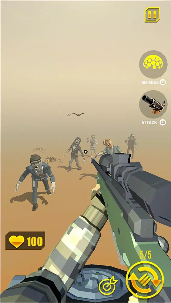 zombie shooter: shooting games سکرین شاٹس