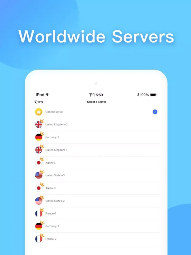 Captures d'écran de Victory VPN - Unlimited VPN iPad 