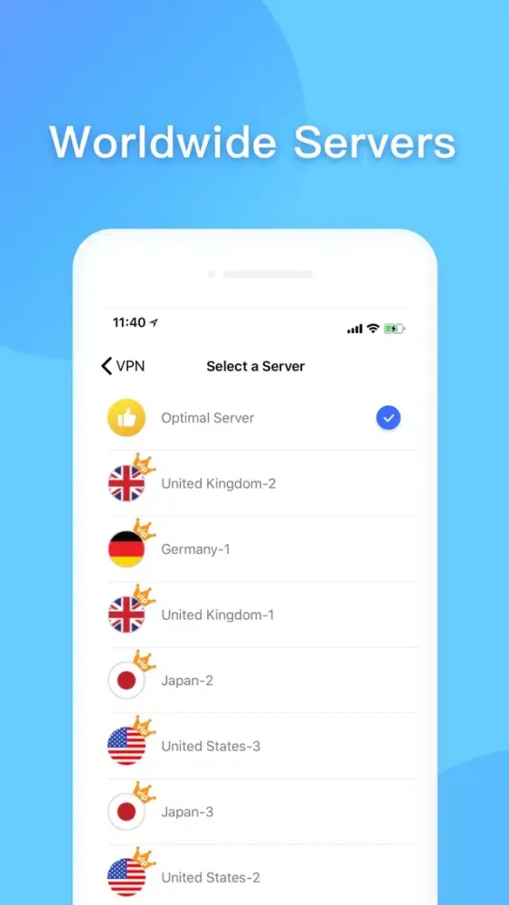 Captures d'écran de Victory VPN - Unlimited VPN