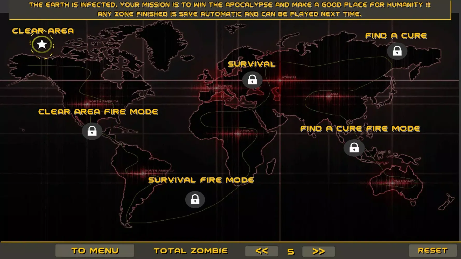 ภาพหน้าจอของ Zombie Apocalypse War Z
