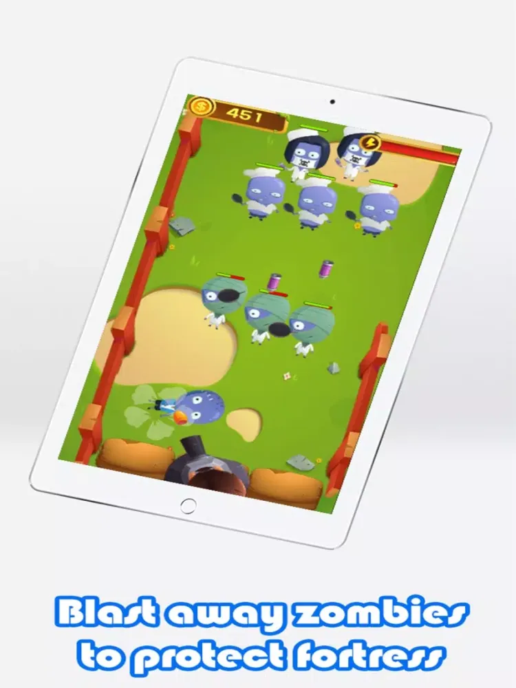 Zombie Cannon Blaster - shoot zombies! iPad  Screenshots