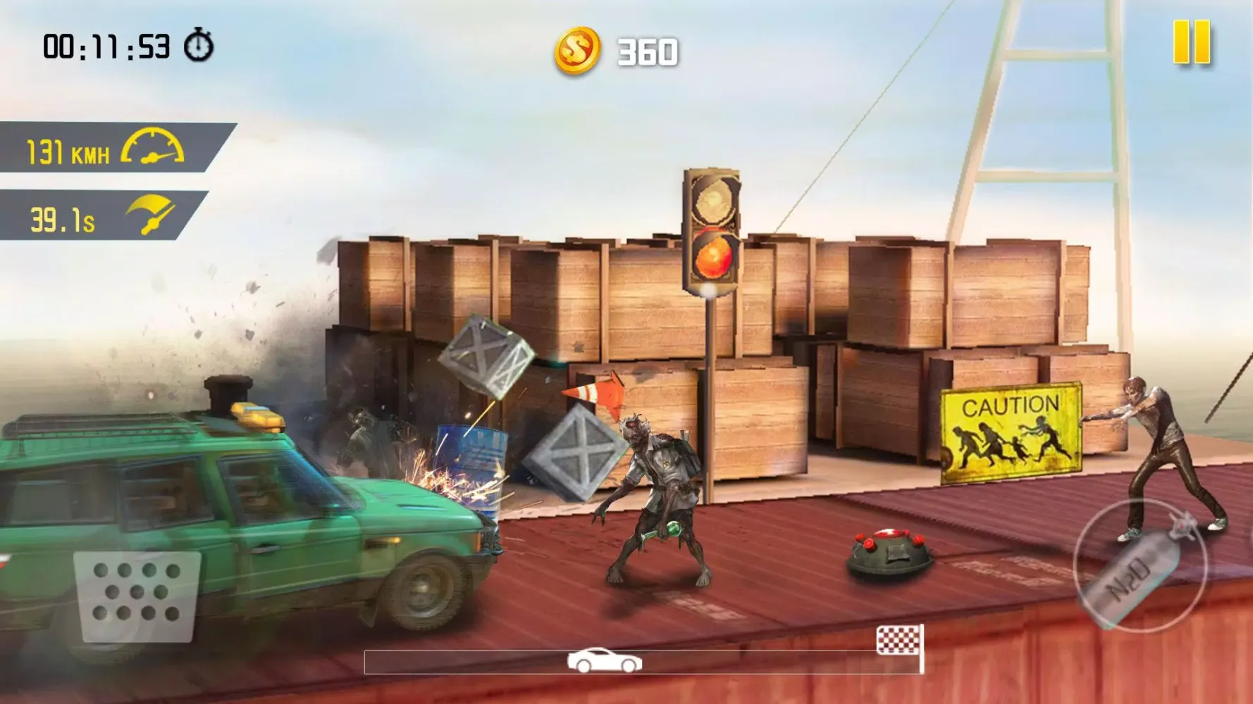 Ảnh chụp màn hình của Zombie Road Escape