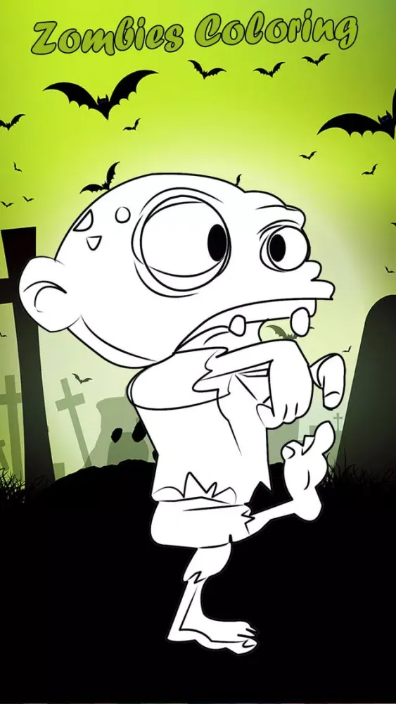 Zombies the Dead Coloring Book Free Game سکرین شاٹس