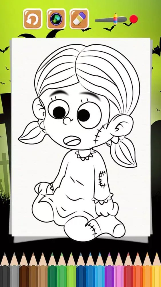Zombies the Dead Coloring Book Free Game سکرین شاٹس