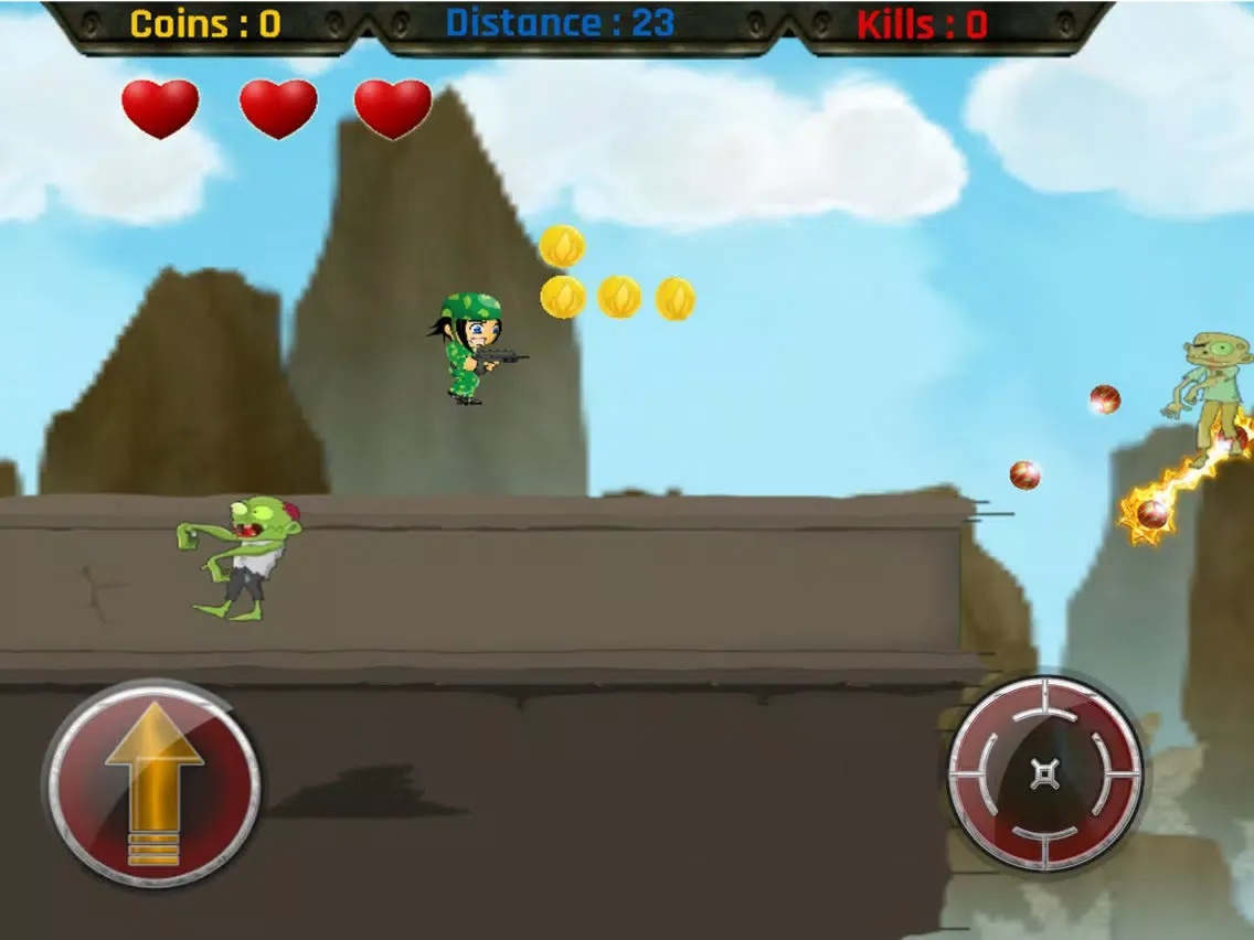 Zombie Fighter : Zombie Shooter iPad 應用截圖