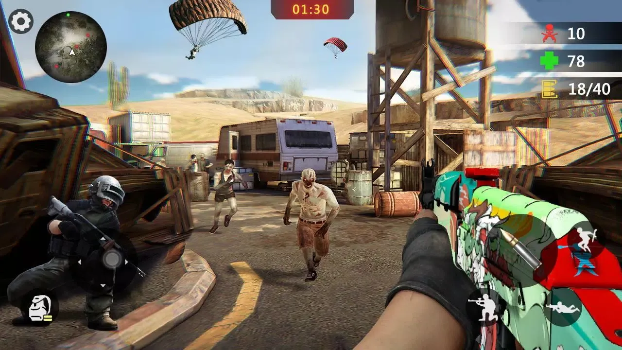 Ảnh chụp màn hình của Zombie 3D Gun Trigger: PvP