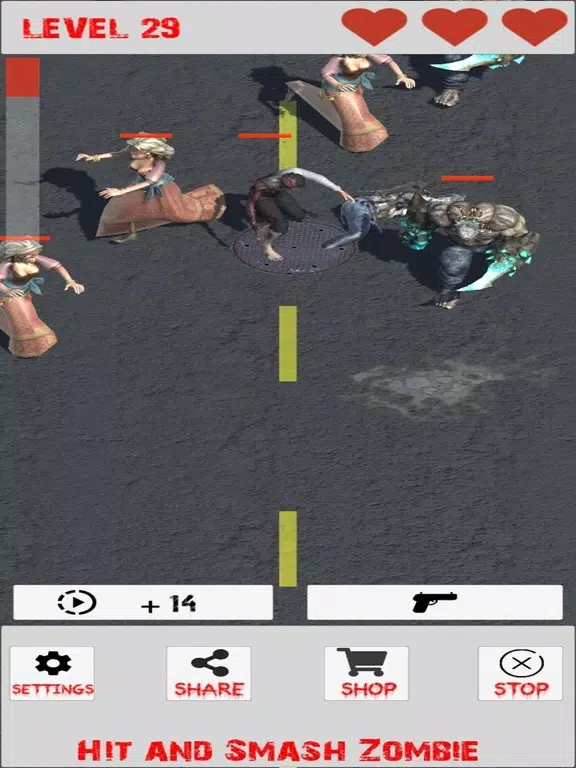 Captures d'écran de Smash Zombies: Hit and Smash iPad 