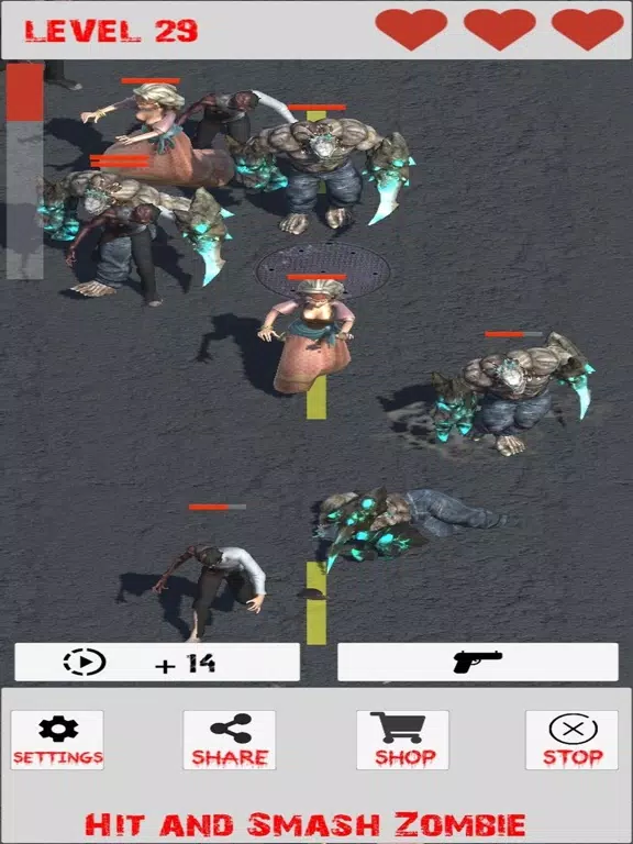 Captures d'écran de Smash Zombies: Hit and Smash iPad 
