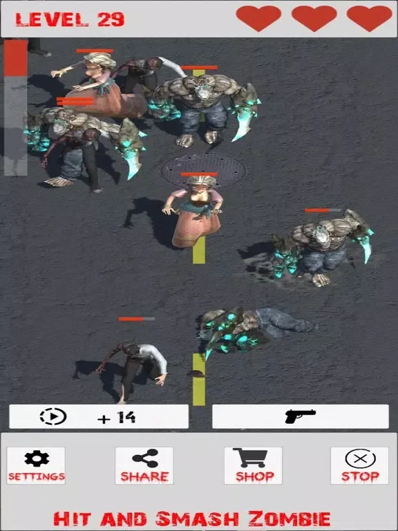 Smash Zombies: Hit and Smash iPad 应用截图