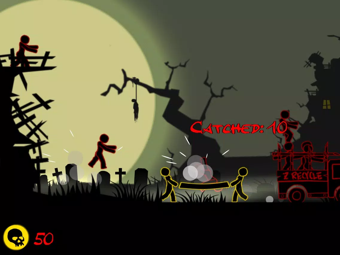 Tiny Man Jump - Zombies! iPad 應用截圖