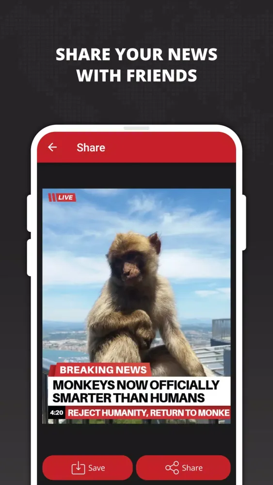 Ảnh chụp màn hình của Breaking News Memes