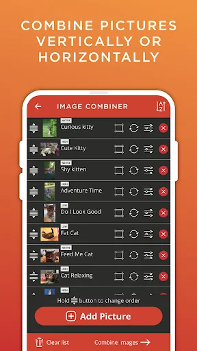 ภาพหน้าจอของ Image Combiner & Editor