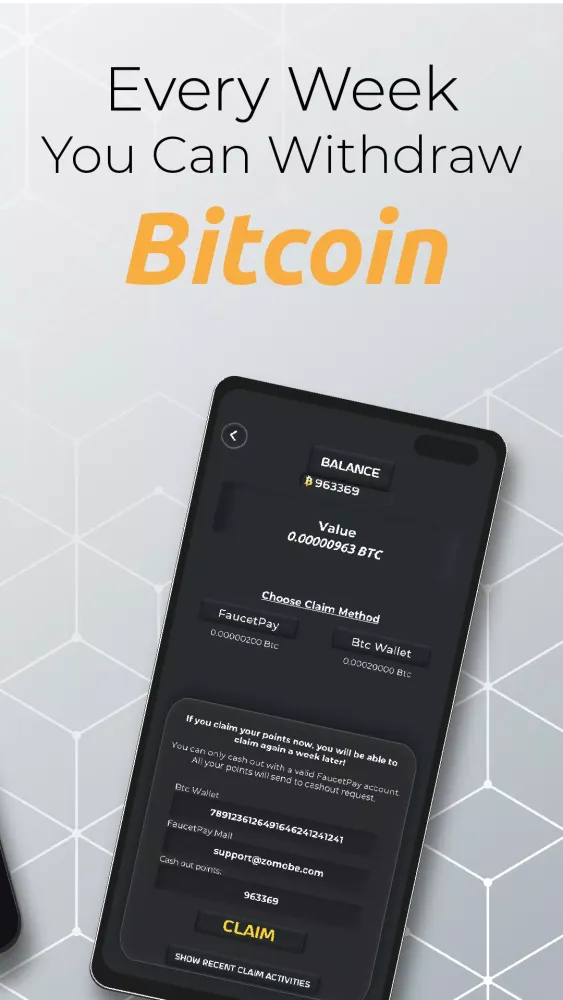 Zrzuty ekranu Earn Real Bitcoin Gold Edition