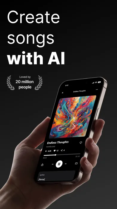 Capturas de tela do AI Song, Music Generator・Zona