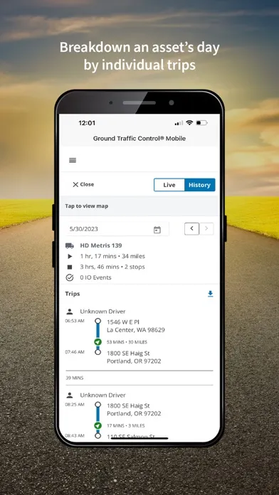 Capturas de pantalla de Zonar GTC Mobile