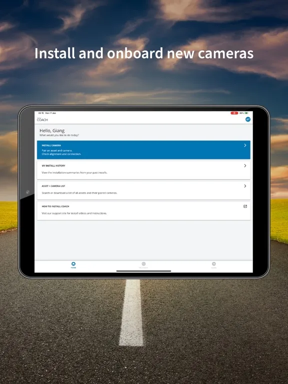 Zonar Coach™ Installer iPad  Screenshots