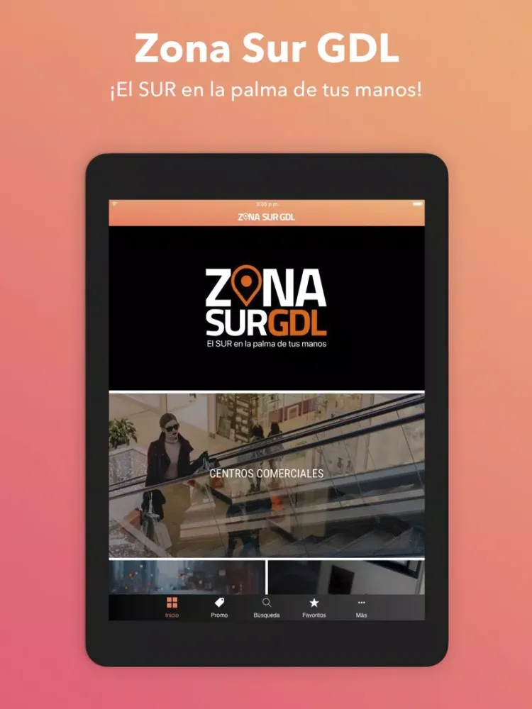Ảnh chụp màn hình của Zona Sur GDL iPad 