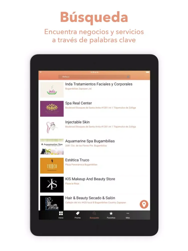 Ảnh chụp màn hình của Zona Sur GDL iPad 