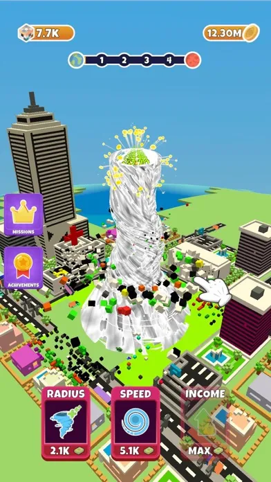 Capturas de tela do Idle Tornado!