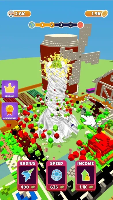 Capturas de tela do Idle Tornado!