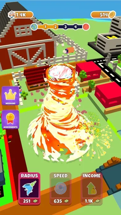 Capturas de tela do Idle Tornado!