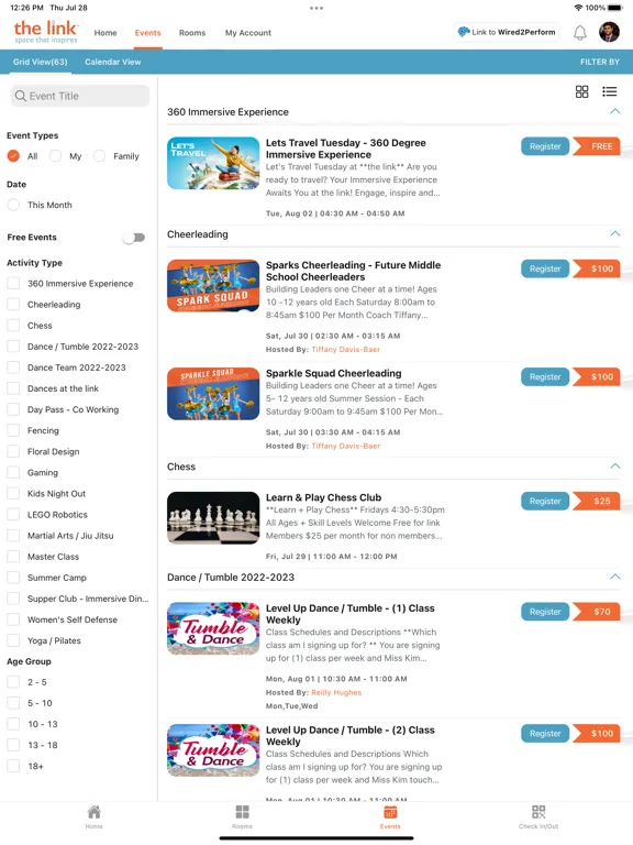 the link zone iPad 应用截图