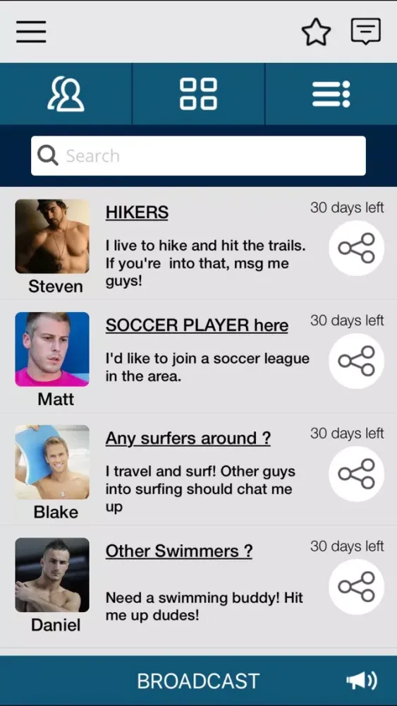 Скриншоты JockBros - Gay Sports Social Networking Dating App