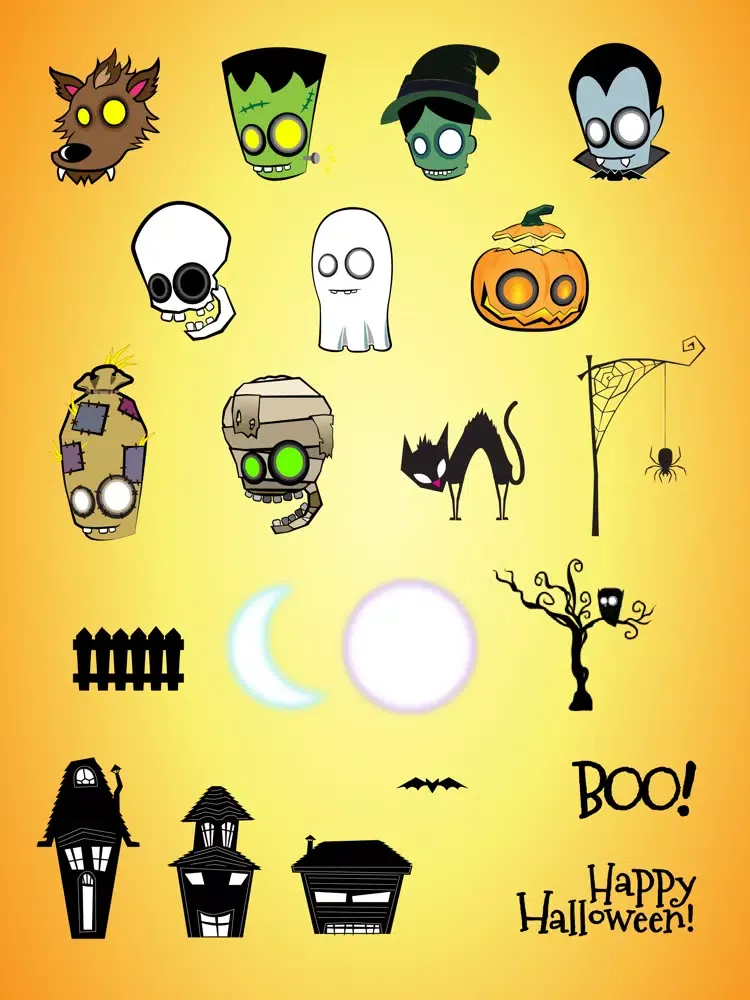 تصاویر Halloween Stickers - 2017 iPad 