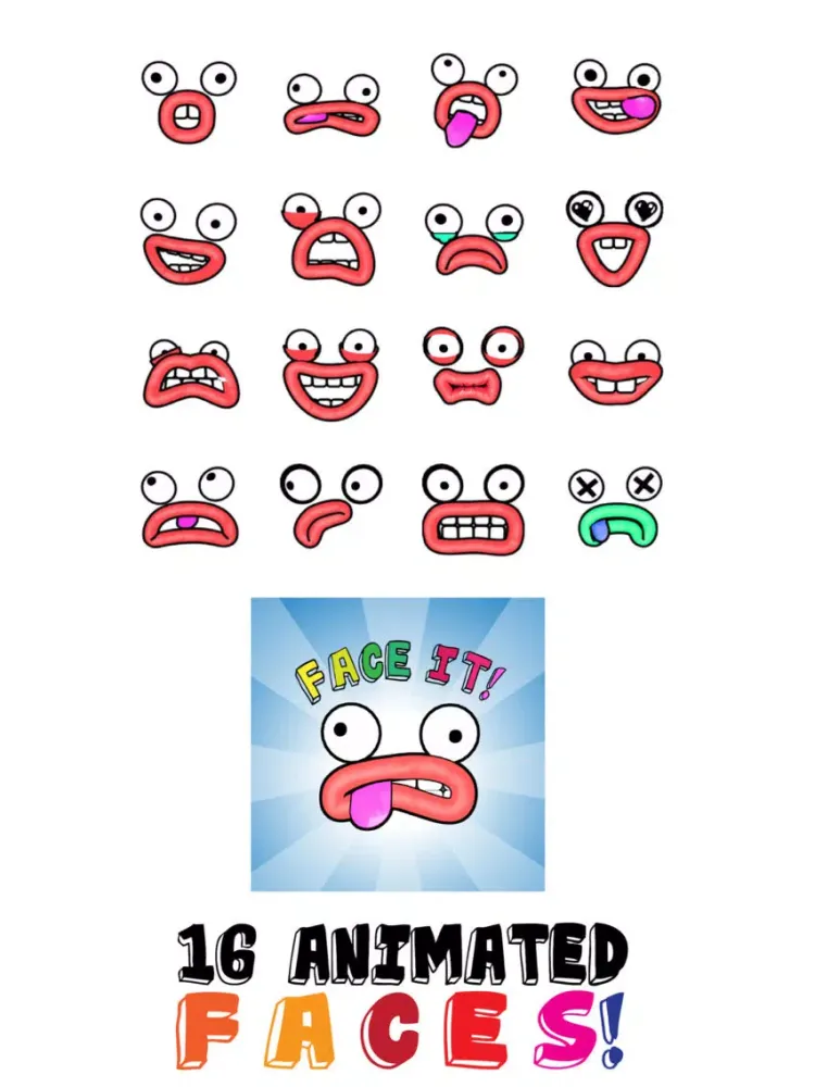 Face It Stickers iPad  Screenshots