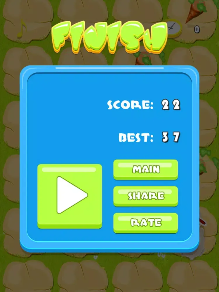 Screenshot di Bunny Hopper - Jump from Tile to White Tile and Pick up the Easter Carrots without tap or touch blank spaces iPad 