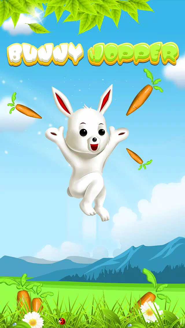 Capturas de tela do Bunny Hopper - Jump from Tile to White Tile and Pick up the Easter Carrots without tap or touch blank spaces