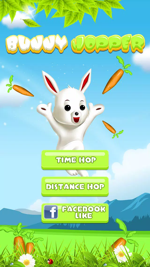 Capturas de tela do Bunny Hopper - Jump from Tile to White Tile and Pick up the Easter Carrots without tap or touch blank spaces