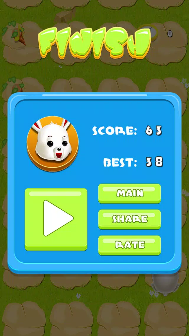 Capturas de tela do Bunny Hopper - Jump from Tile to White Tile and Pick up the Easter Carrots without tap or touch blank spaces