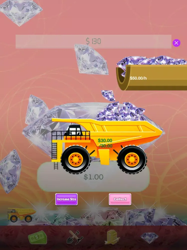 Let It Snow: Diamond Edition - Swipe to Collect Clicker Money Mining Diamonds and Let It Rain iPad  Screenshots