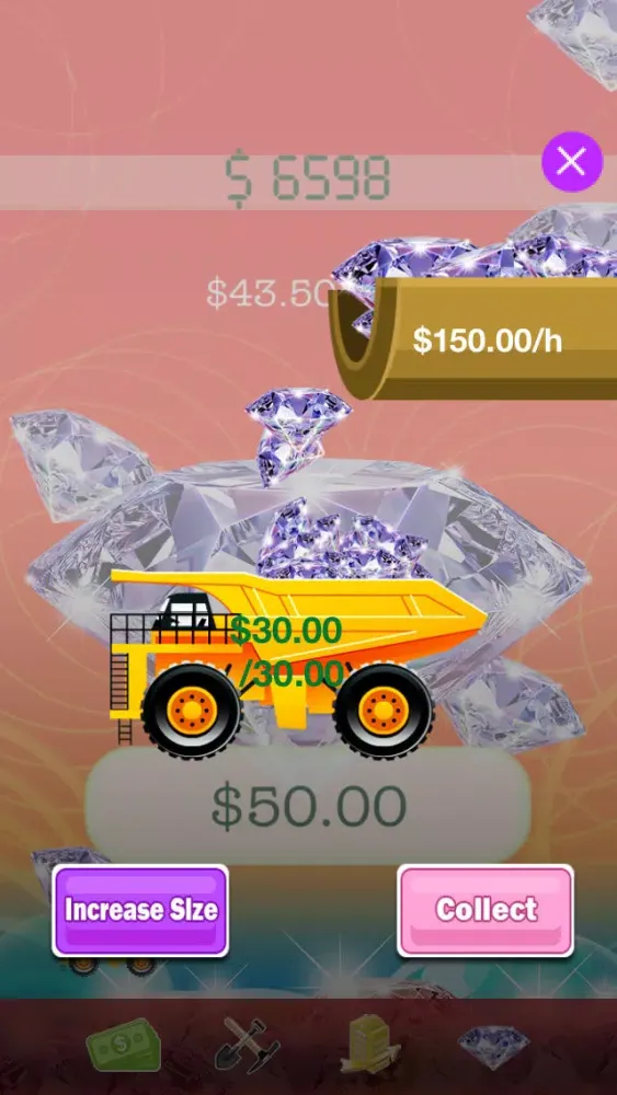 Let It Snow: Diamond Edition - Swipe to Collect Clicker Money Mining Diamonds and Let It Rain Screenshots