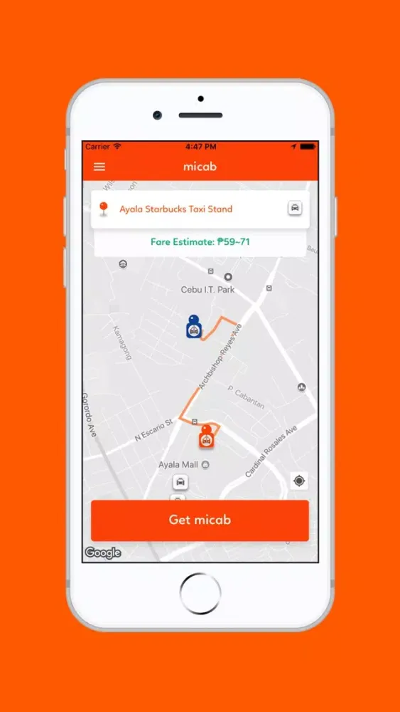 MiCab - Taxi Booking App سکرین شاٹس
