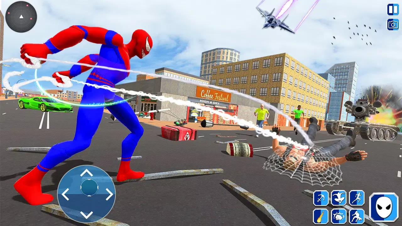 Black Spider Rope Hero Screenshots