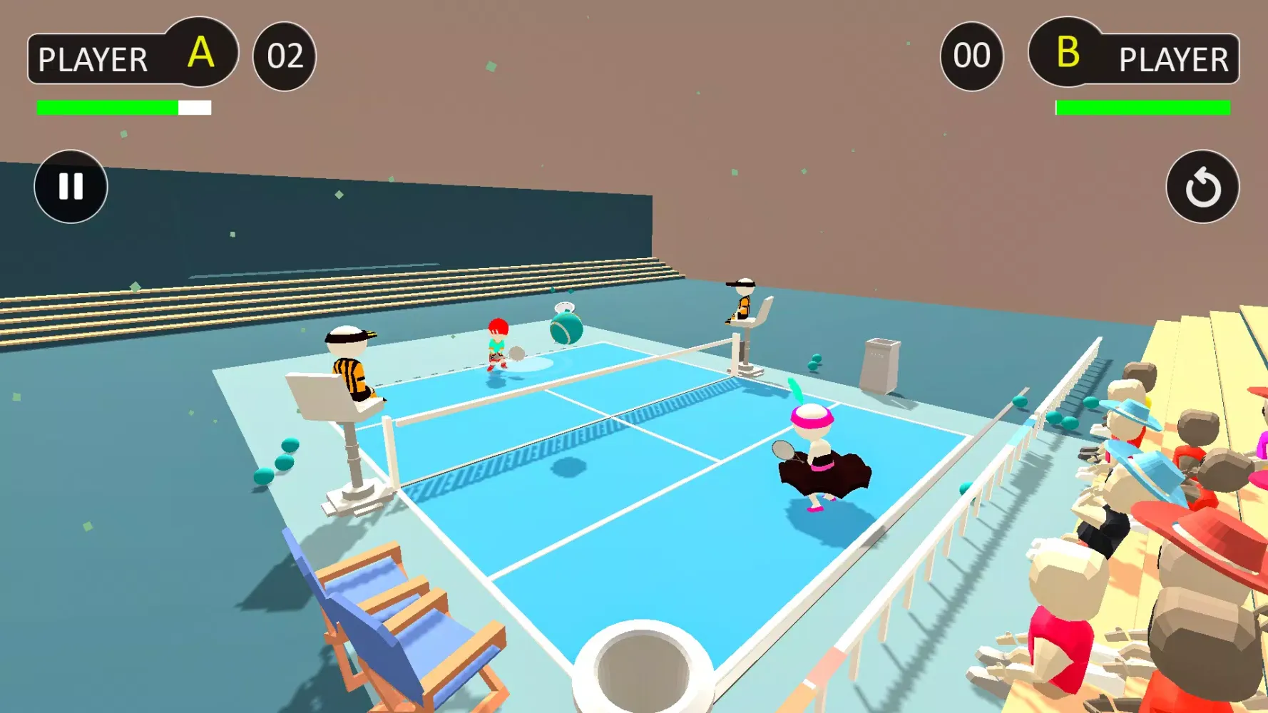 Captures d'écran de Tennis Games 3D Sports Games