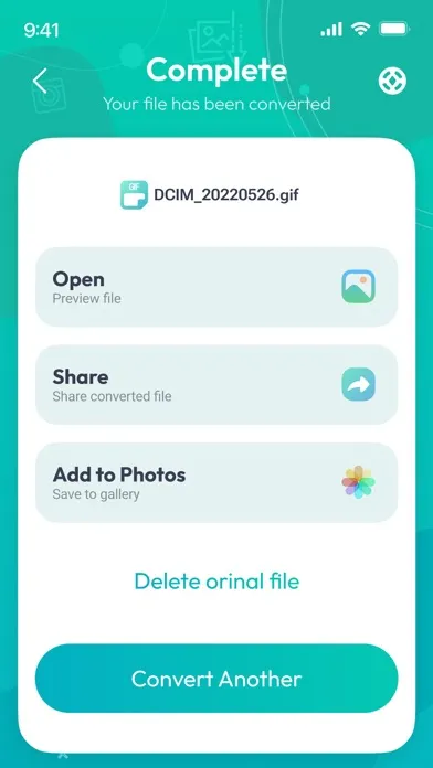 ภาพหน้าจอของ Image Converter JPEG PNG HEIC