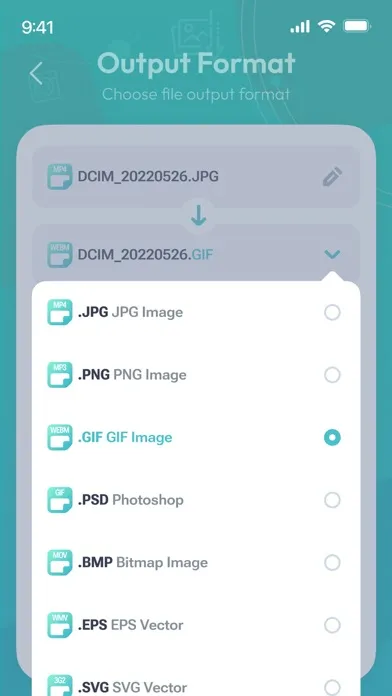 ภาพหน้าจอของ Image Converter JPEG PNG HEIC