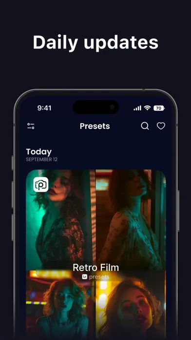 Zrzuty ekranu Presets for Photos・Filters